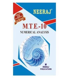 IGNOU MTE-10 Numerical Analysis