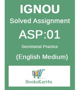 IGNOU ASP-01 Solved Assignment 2021-22