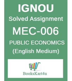 IGNOU MEC-006 Solved Assignment 2024-25