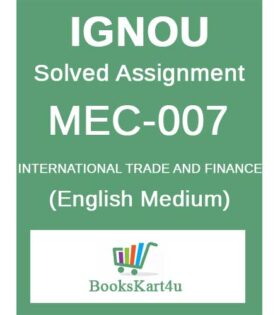 IGNOU MEC-007 Solved Assignment 2024-25