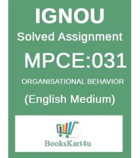 IGNOU MPCE-031 Solved Assignment 2024-25