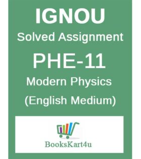 IGNOU PHE-11 Solved Assignment 2019