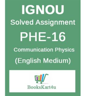 IGNOU PHE-16 Solved Assignment 2020
