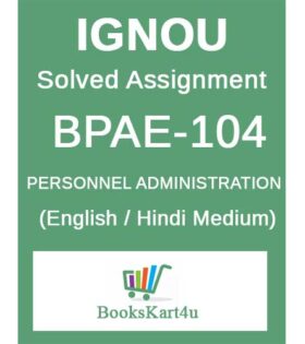 IGNOU BPAE-104 Solved Assignment 2020-21