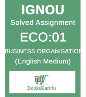 IGNOU ECO-01 Solved Assignment 2020-21