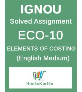 IGNOU ECO-10 Solved Assignment 2020-21