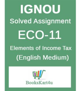 IGNOU ECO-11 Solved Assignment 2020-21