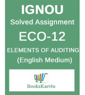 IGNOU ECO-12 Solved Assignment 2020-21