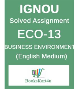 IGNOU ECO-13 Solved Assignment 2020-21
