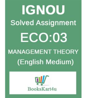 IGNOU ECO-03 Solved Assignment 2020-21