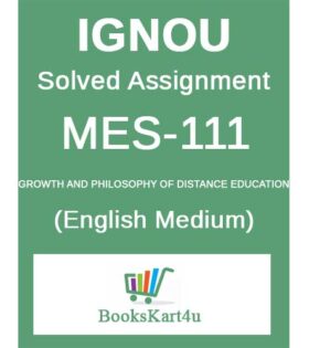 IGNOU MES-111 Solved Assignment 2021