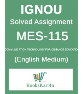 IGNOU MES-115 Solved Assignment 2021
