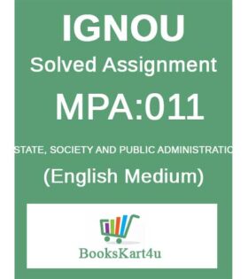 IGNOU MPA-011 Solved Assignment 2024-25