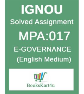 IGNOU MPA-017 Solved Assignment 2024-25
