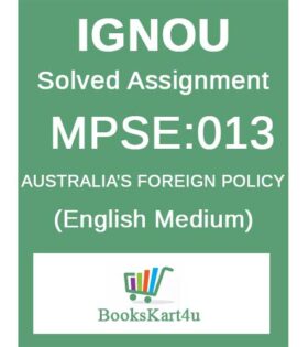 IGNOU MPSE-013 Solved Assignment 2024-25