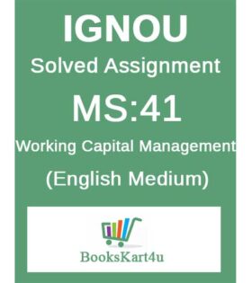 IGNOU MS-41 Solved Assignment January 2022