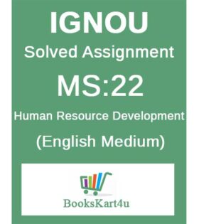 IGNOU MS-22 Solved Assignment January 2022
