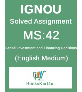 IGNOU MS-42 Solved Assignment January 2022