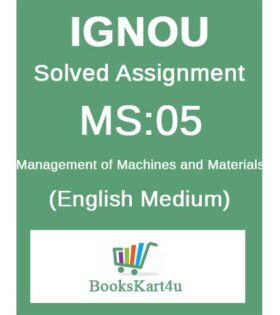 IGNOU MS-05 Solved Assignment January 2022