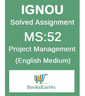 IGNOU MS-52 Solved Assignment January 2022