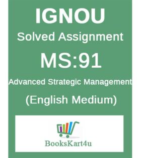 IGNOU MS-91 Solved Assignment January 2022