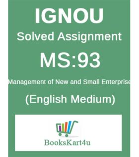 IGNOU MS-93 Solved Assignment January 2022
