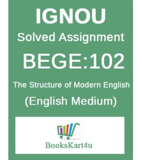 IGNOU BEGE-102 Solved Assignment 2020-21