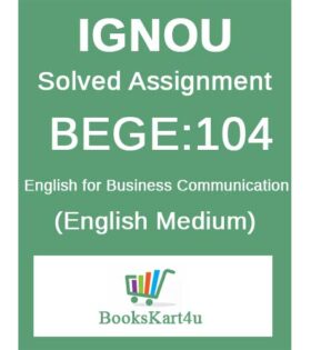 IGNOU BEGE-104 Solved Assignment 2020-21