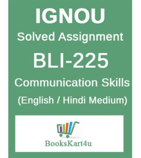 IGNOU BLI-225 Solved Assignment 2024-25