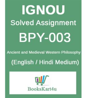 IGNOU BPY-003 Solved Assignment 2020-21