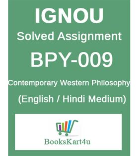 IGNOU BPY-009 Solved Assignment 2020-21