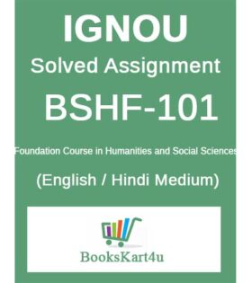 IGNOU BSHF-101 Solved Assignment 2021-22