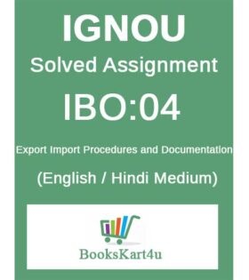 IGNOU IBO-04 Solved Assignment 2024-25