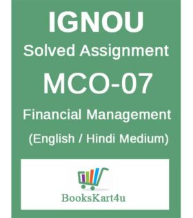 IGNOU MCO-07 Solved Assignment 2024-25