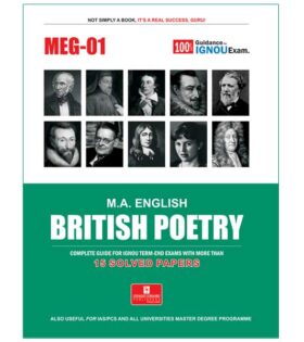 IGNOU MEG-01 British Poetry | IGNOU MEG-01 Help Book