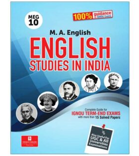IGNOU MEG-10 English Studies in India | IGNOU MEG-10 Help Book