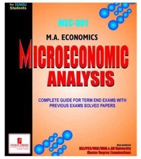 IGNOU MEC-001 Microeconomic Analysis
