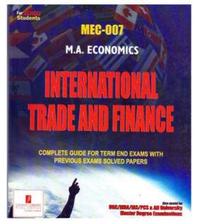 IGNOU MEC-007 International Trade & Finance