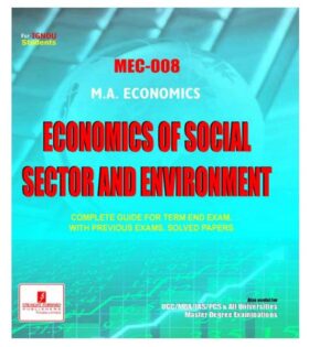 IGNOU MEC-008 Economics of Social Sector and Environment