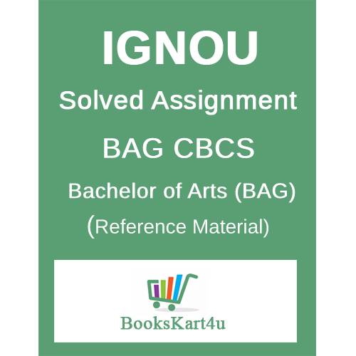 IGNOU BAG Solved Assignments