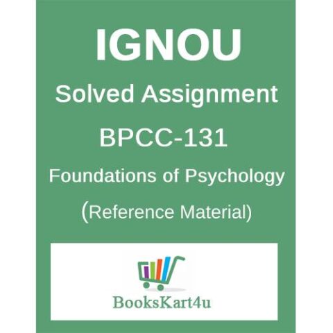 IGNOU BPCC-131 Solved Assignment
