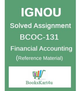 IGNOU BCOC-131 Solved Assignment