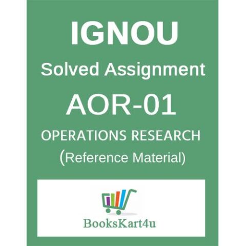 IGNOU AOR-1 Solved Assignment
