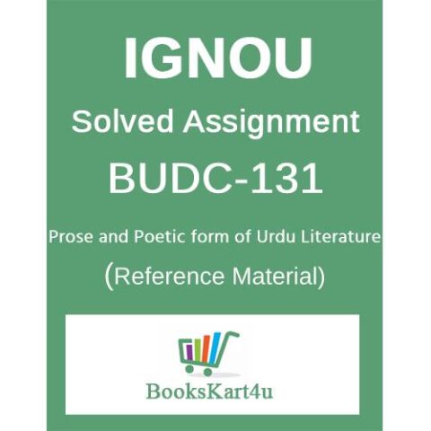 IGNOU BUDC-131 Solved Assignment
