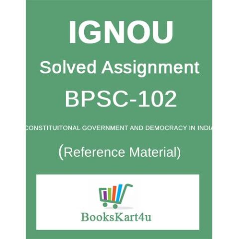 BPSC-102 Assignment Ignou
