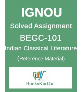 IGNOU BEGC-101 Assignment