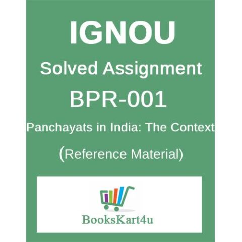 IGNOU BPR-1 Solved Assignment