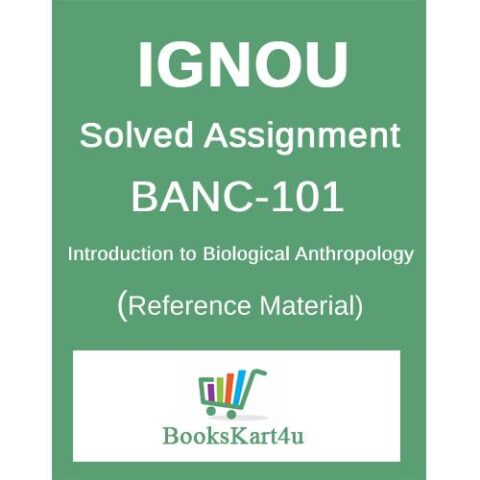 IGNOU BANC-101 Solved Assignment