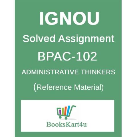 IGNOU BPAC-102 Solved Assignment