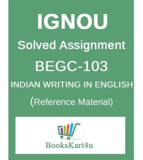 IGNOU BEGC103 Assignment